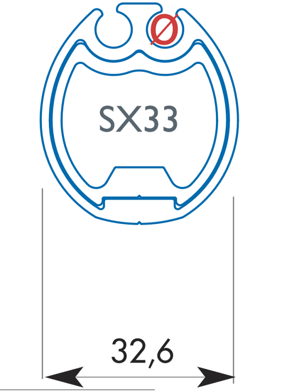 Facnor Foil Section SX33 - Rounded