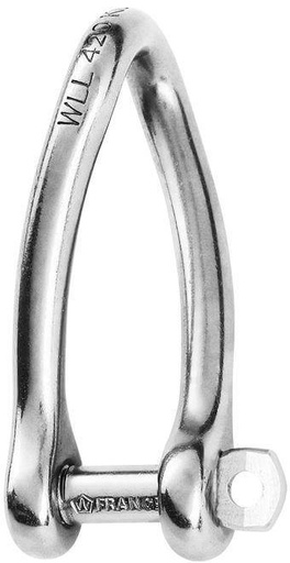 [WI-1423] Wichard Captive pin twisted shackle - Dia 6 mm
