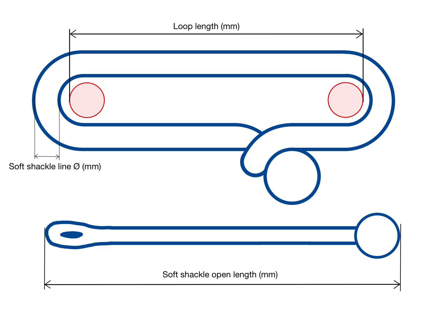 Generic Soft Shackle w. loop length.jpeg