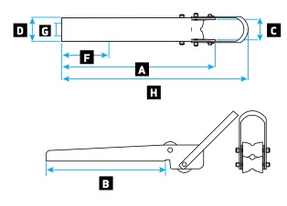 Lewmar Bow Roller 66840008 and 66840009 Specification Image.jpg