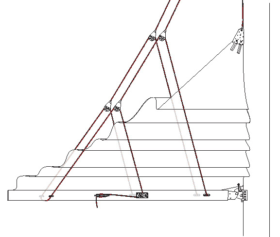 Barton lightweight lazyjack kit for yachts up to 10.5m (35ft)