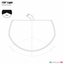 Lopolight 2nm 135° Stern light w/2.5 meter cable