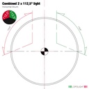 Lopolight 2nm Combined sidelight, hor. mount upside-down