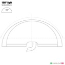 Lopolight 2nm 180° White, silver anodized
