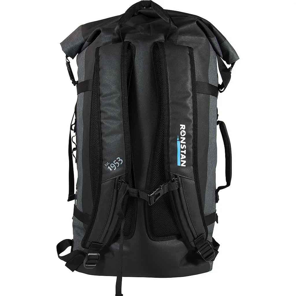 Ronstan Dry Roll-Top 55L Backpack, Black & Grey