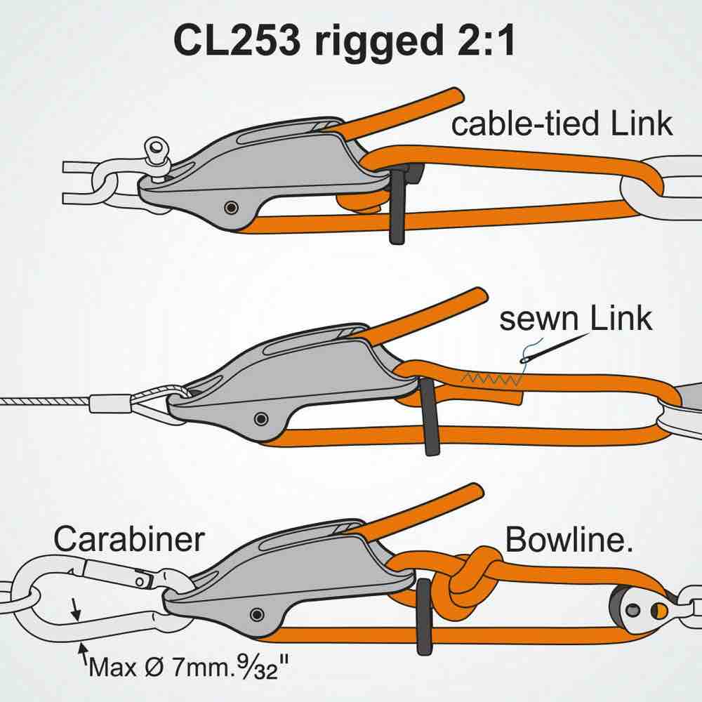 Clamcleat Trapeze & Vang Cleat With Link