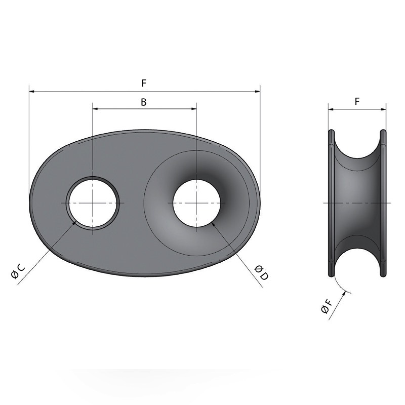 LOOP Products Furling Thimble - 16mm