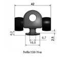 Rutgerson Battcar Slide with M10 Thread - 19mm x 15.5mm
