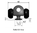 Rutgerson Battcar Slide with M10 Thread - 16mm x 19.5mm