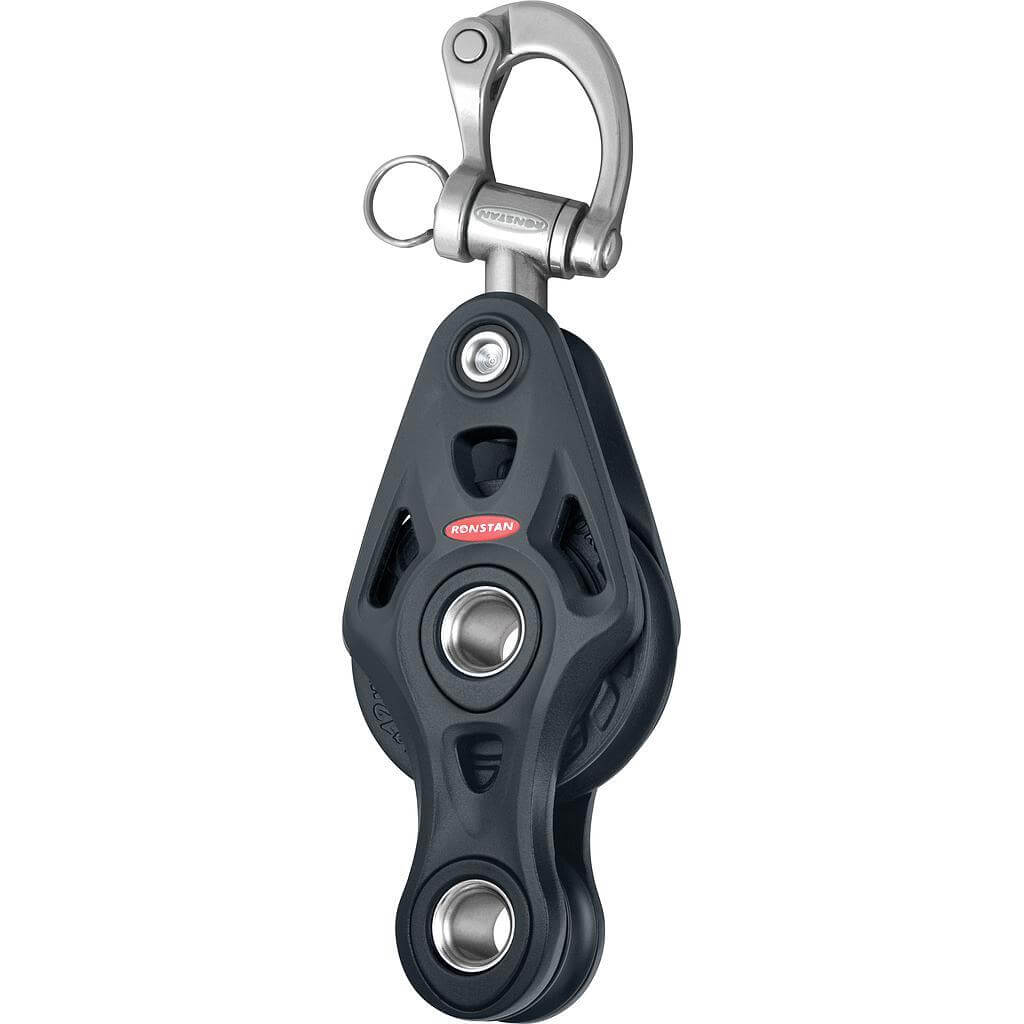 Ronstan S60 Coreblock™ Single block with 30mm fiddle and snap shackle