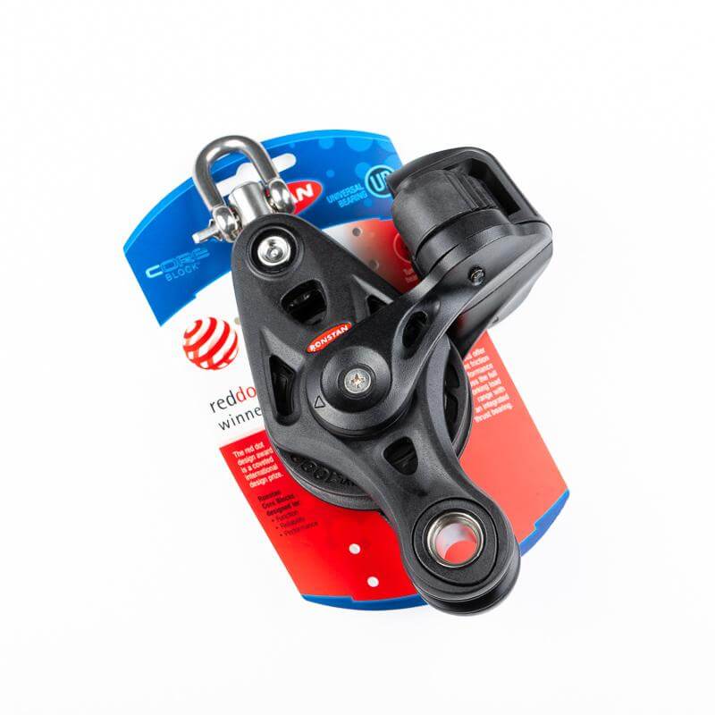 Ronstan S60 Coreblock™ Motón simple con violín de 30mm y mordaza