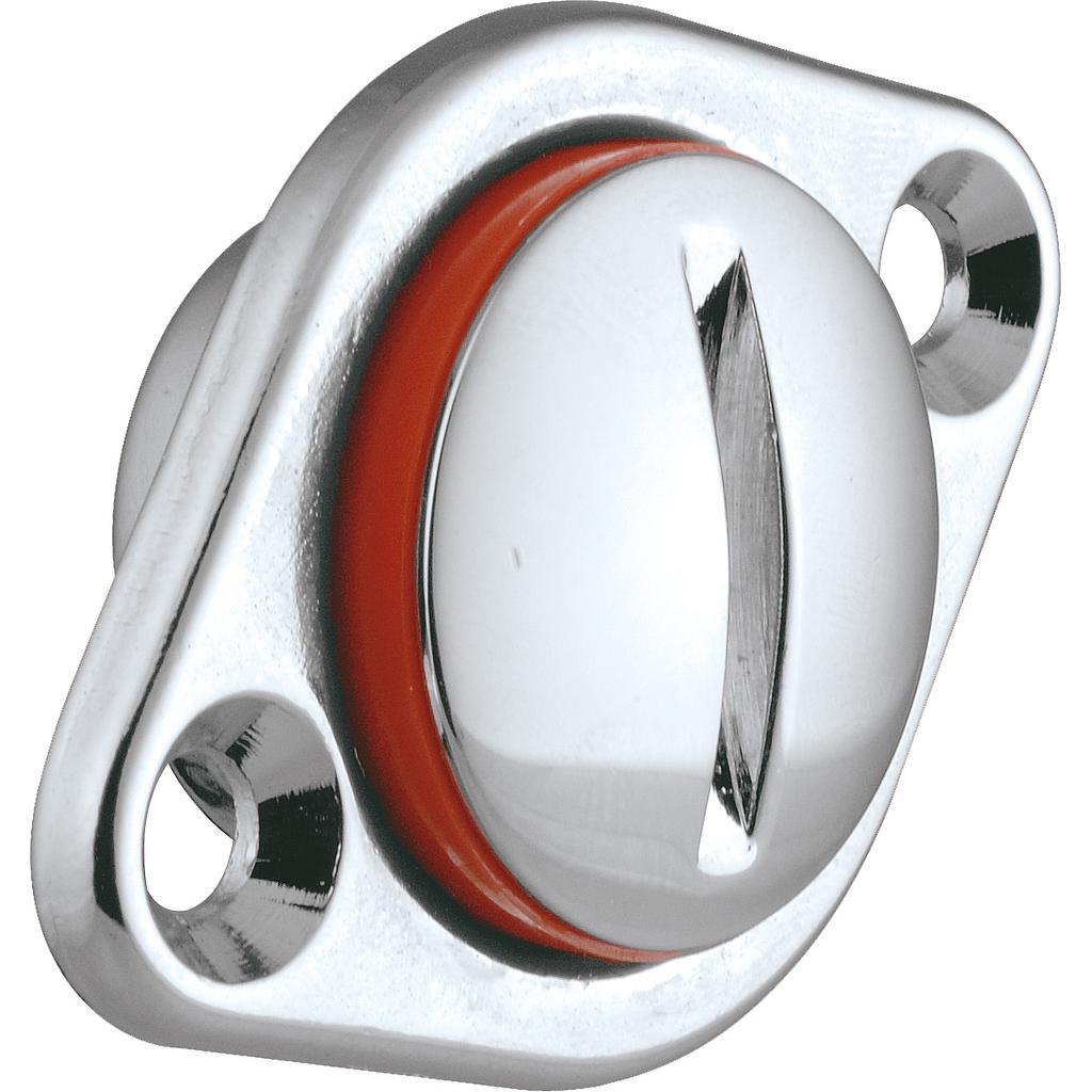 Ronstan versenkter Ablass, Messing verchromt