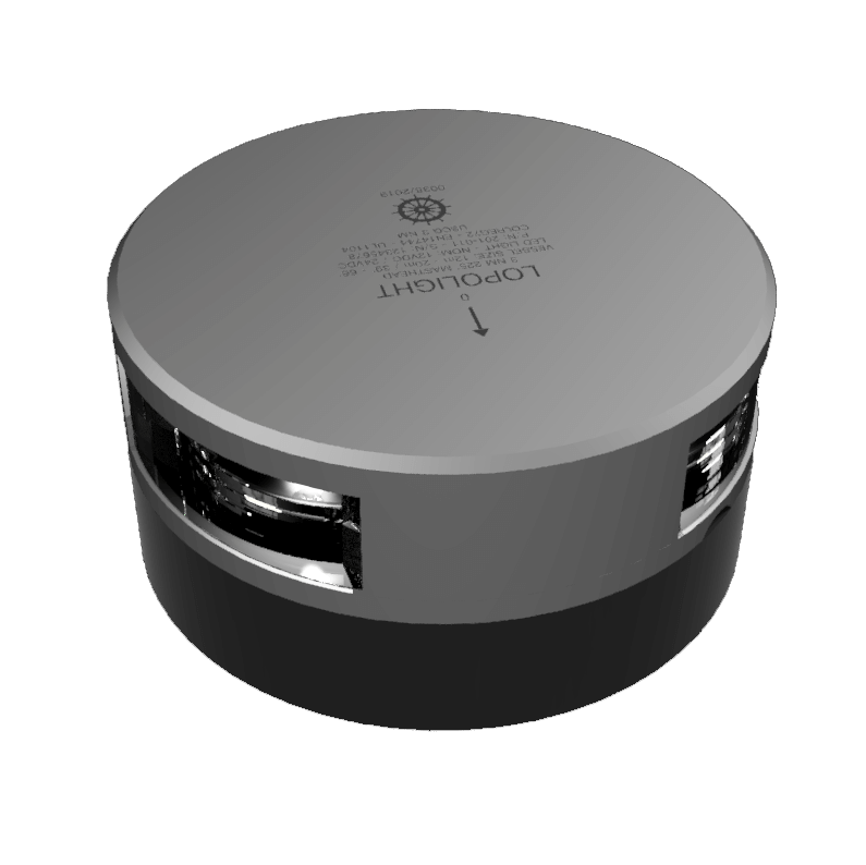 Lopolight 3nm 225° fanale di testa d'albero, montaggio orizzontale con cavo 0.7 metri