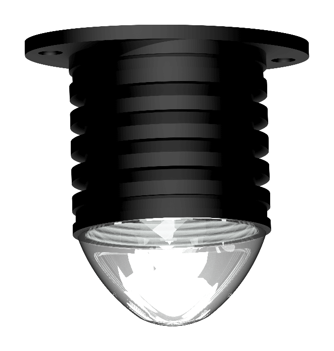 Lopolight 6W Spreader/deck light 6°,surface mnt, dimmable, black