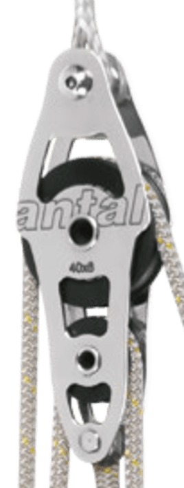 Antal SS Poulie violon Ø40 avec ringot et tête à bague