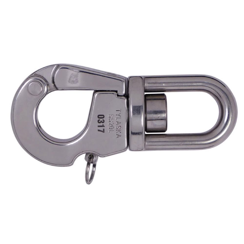 Tylaska SS20L Gancio di sollevamento certificato con perno a pulsante - Grillo standard