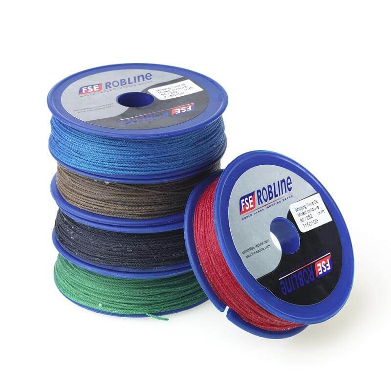 Robline WAXED WHIPPING TWINE and needle - 0.8mm (Boîte incl. 10pc. each 80m length)