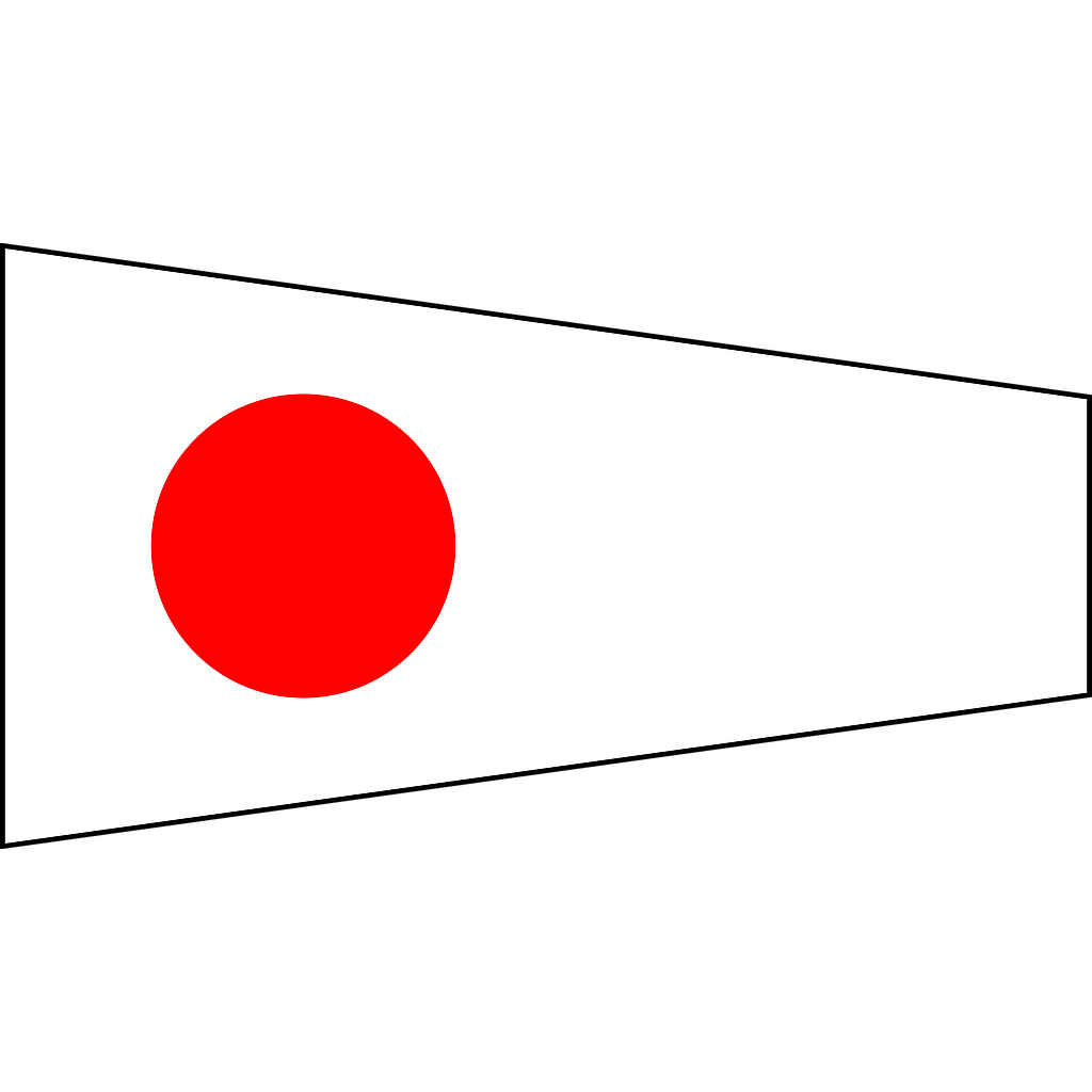 Signal flag "1" 30x45cm