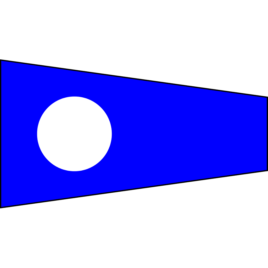 Signalflagge "2" 30x45cm