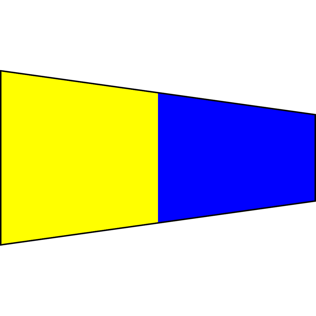 Signal flag "5" 20x65cm