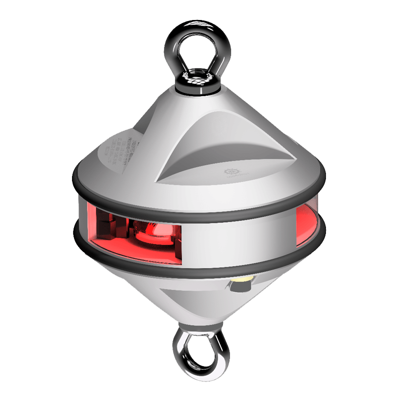 Lopolight 2nm 360° Red, hoist, silver anodized