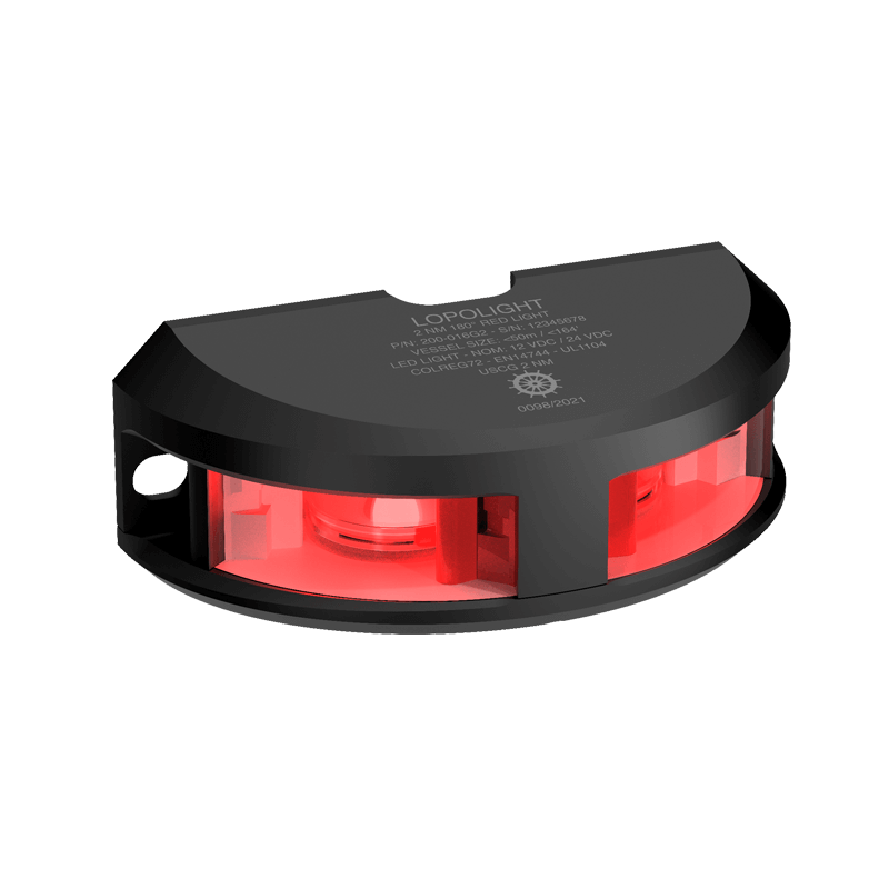 Lopolight 2nm 180° Red, black anodized
