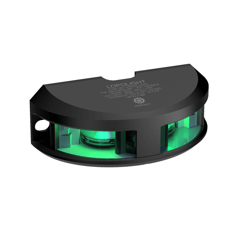 Lopolight 2nm 180° Green, black anodized