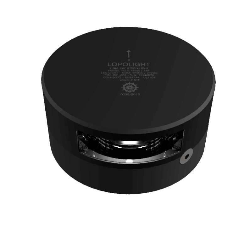 Lopolight 2NM Feu de poupe, anodisé noir