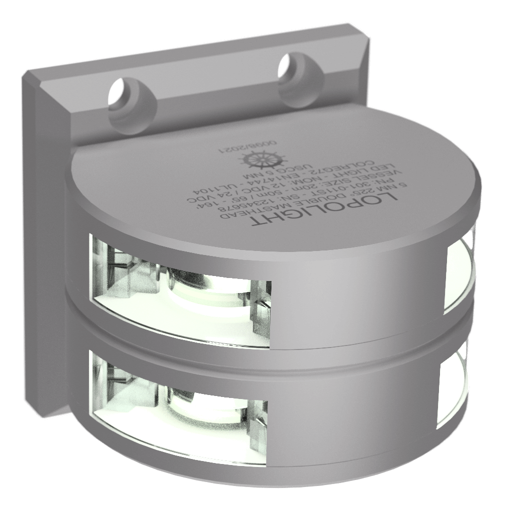 Lopolight 5nm Double Masthead, vertical mounted