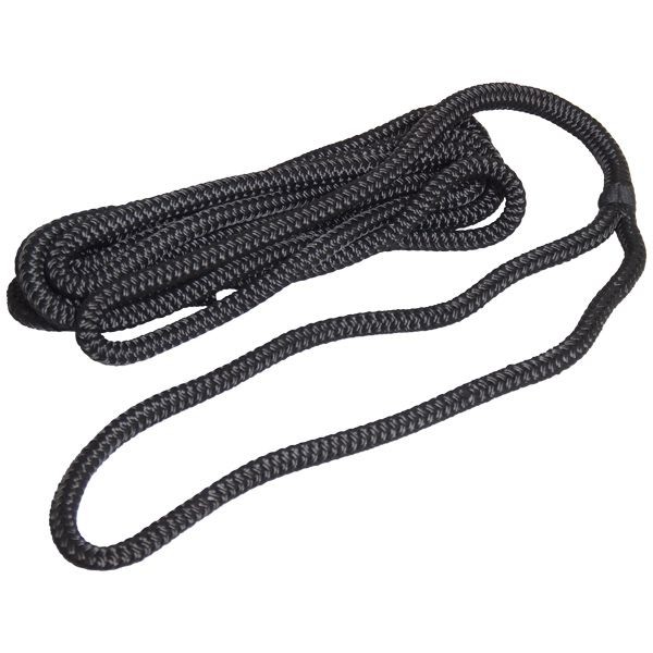 Robline mooring rope black with eye - 10mm/6m