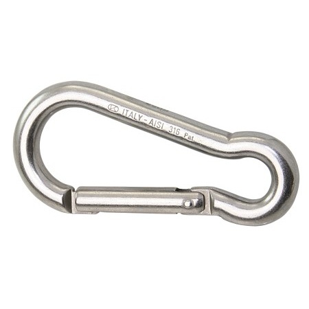 KONG Stainless Steel Carabiner Hook AISI316 with Thimble 100mm 
