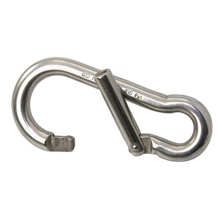 KONG Stainless Steel Carabiner Hook with Thimble ‘GENIUS’ 120mm 