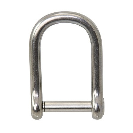 Wichard shackle with hexagonal bolt, straight shape, extra wide, with self-locking bolt