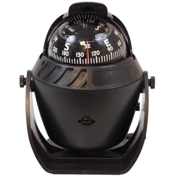 1852 Surface mounted compass with illumination and compensator rose diameter=70mm black