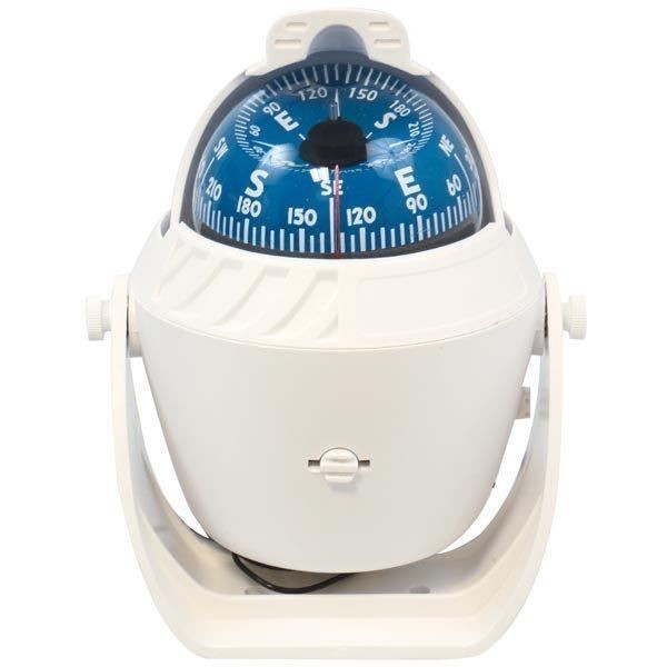 1852 Surface mounted compass with illumination and compensator rose diameter=70mm white