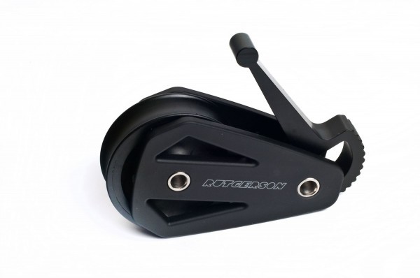 Rutgerson Poulie de pont simple réa 60mm Croisière avec taquet à levier