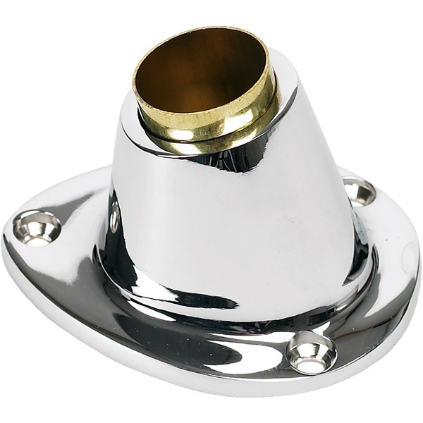 ForSail Flagpole holder surface mounting brass chrome plated for flagpole D=25mm