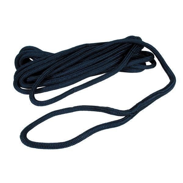1852 Mooring line double braided blue with eye D=16mm L=6m
