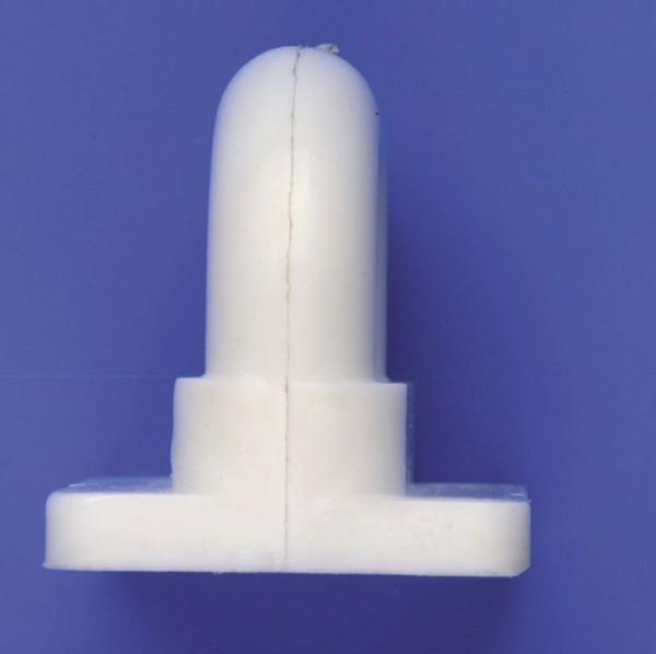 Bainbridge Coulisse de mât (HA89) 15.5 / 6.8 x 30mm NYL Blanc