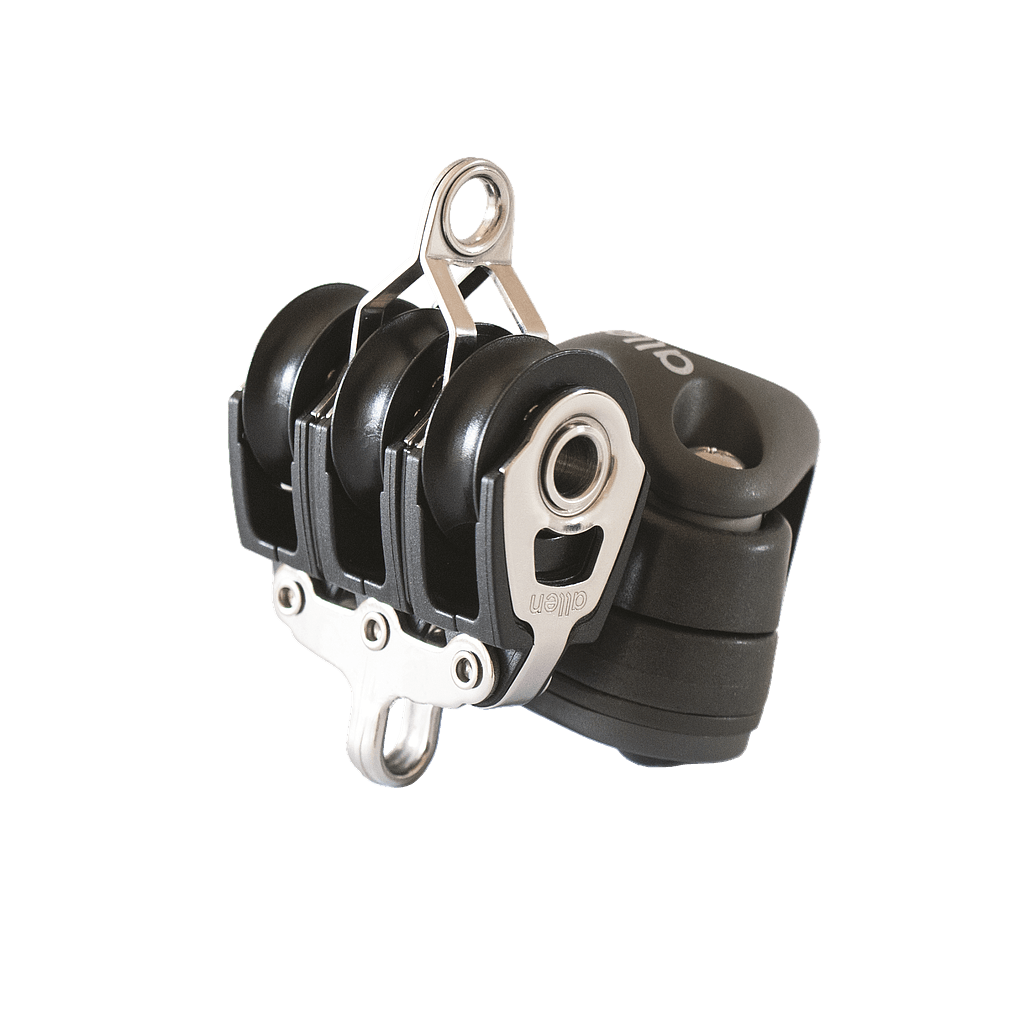 Allen Brothers 30mm Dynamic Triple Block With Inverted Cleat And Becket