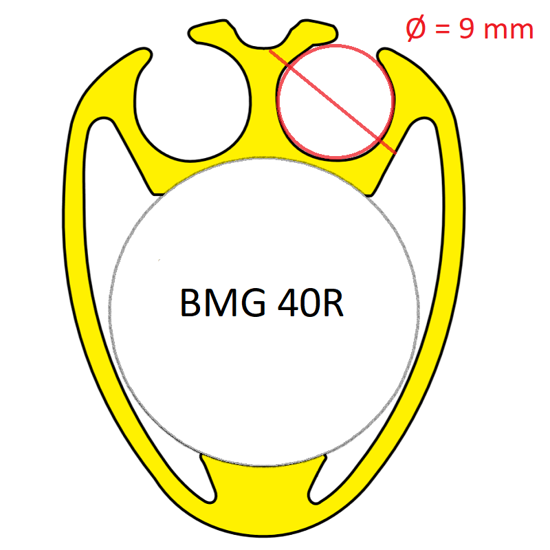 Bamar Section de profil BMG40R - 1.5m