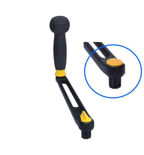 Manivelle de winch Antal - 200mm, sans verrouillage, boule, aluminium