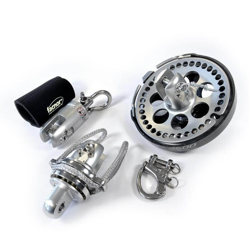 Facnor FX+2500 FAST kit enrouleur - De haut en bas, tambour & émerillon