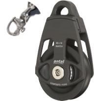 Antal Snatch Block Ø90 with Snap Shackle