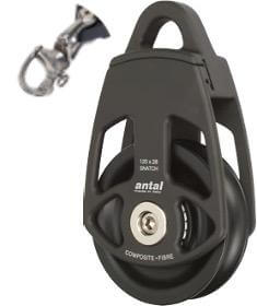 Antal Snatch Block Ø120 with Snap Shackle