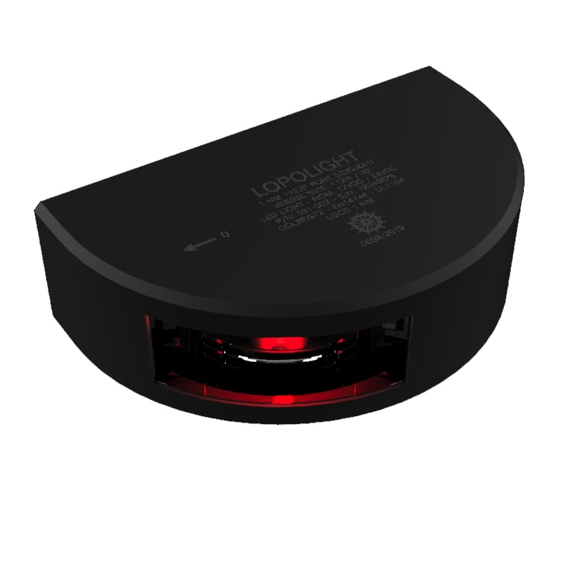 Lopolight 1nm fanale laterale di sinistra 112.5° con cavo 6 metri