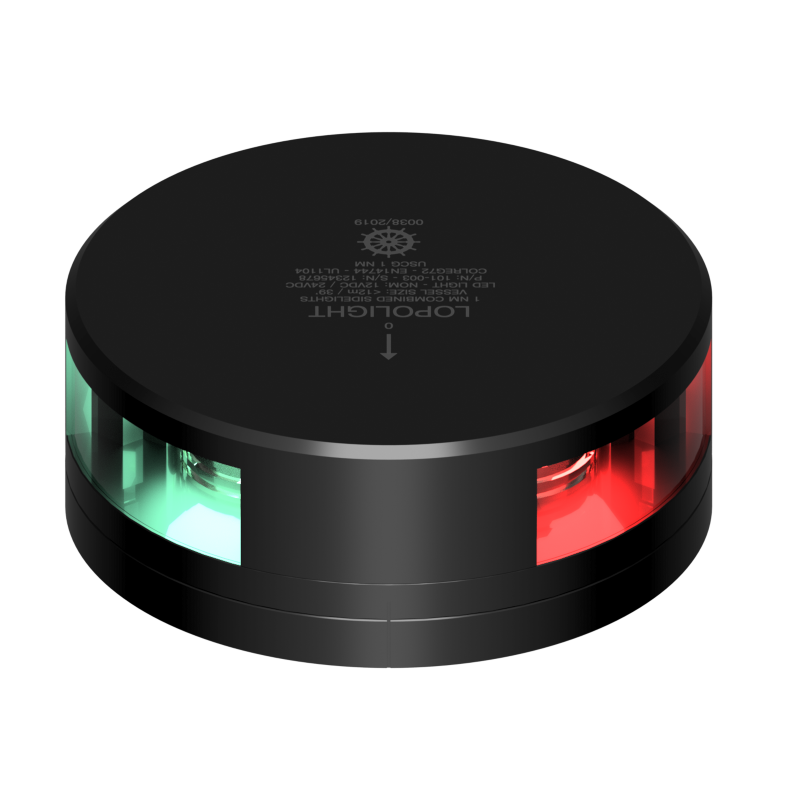 Lopolight 1nm Kombinierte Seitenlaternen m/2,5 Meter Kabel