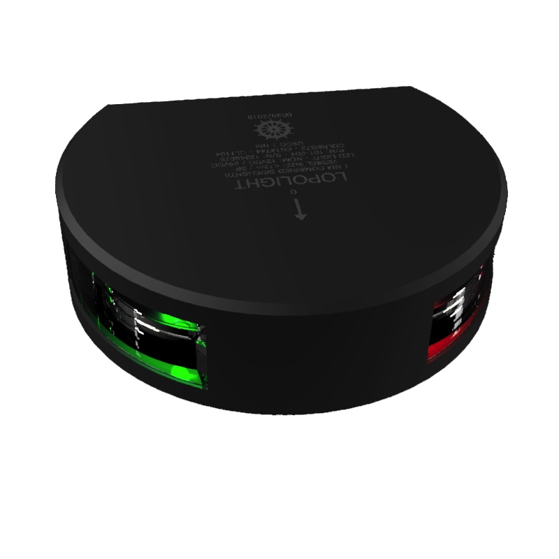 Lopolight 1nm Combined sidelights, vert. mount, w/2.5 meter cable