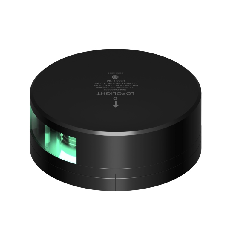 Lopolight 2NM 112.5° Feu de côté tribord, montage horizontal, câble 6 m