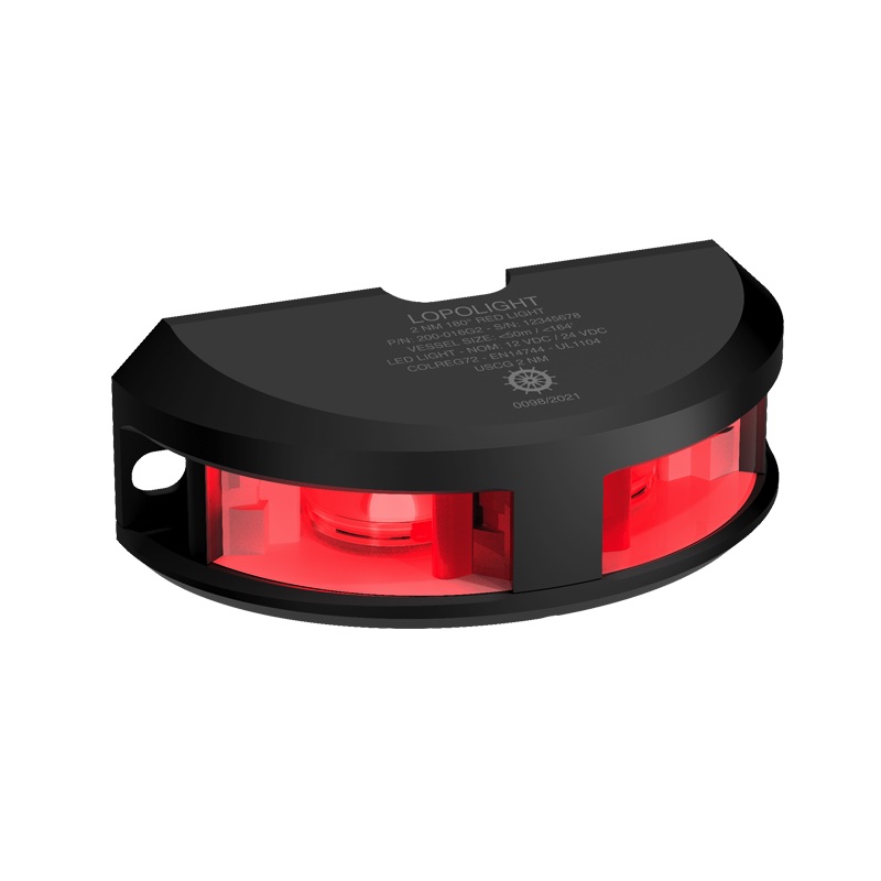 Lopolight 2NM 180° Rouge avec câble 0,75m